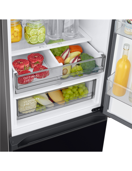 Холодильник Samsung Bespoke AI RB38C7B6D22/EF, Чёрный