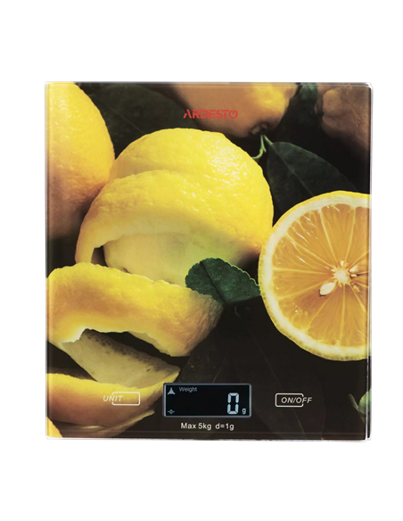Электронные кухонные весы Ardesto SCK-893, Lemon