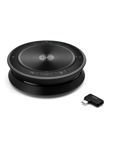 Microfon portabil pentru înregistrare vocală EPOS EXPAND SP 40+, Fără fir/Cu fir, Negru