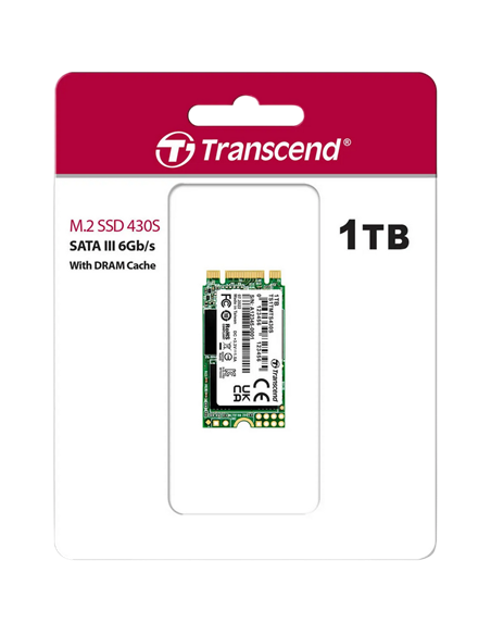Накопитель SSD Transcend MTS430S, 1000Гб, TS1TMTS430S