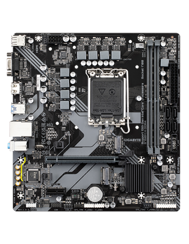 Placă de bază Gigabyte B760M H DDR4, LGA1700, Intel B760, Micro-ATX