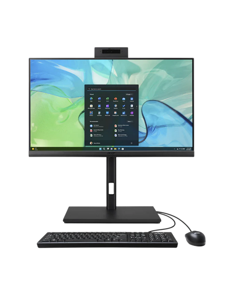 Computer All-in-One Acer Veriton VZ4724GT, 23,8", Intel Core i3-13100, 8GB/512GB, Fără SO, Negru
