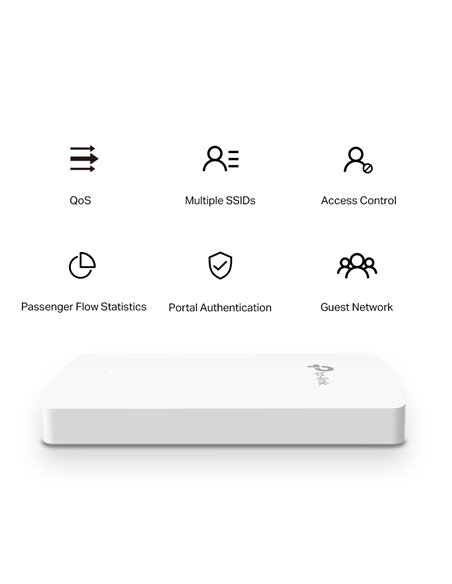 Беспроводная точка доступа TP-LINK EAP235-Wall, 300 Мбит/с, 867 Мбит/с, Белый