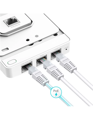 Беспроводная точка доступа TP-LINK EAP235-Wall, 300 Мбит/с, 867 Мбит/с, Белый