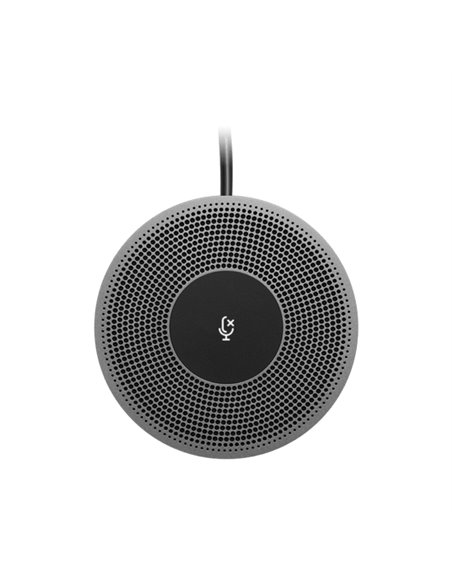 Микрофон для камеры Logitech MEETUP Expansion Mics, Беспроводной, Чёрный