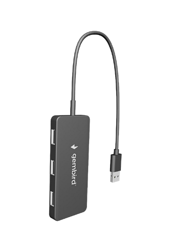 USB-концентратор Gembird UHB-U2P4-04, Чёрный
