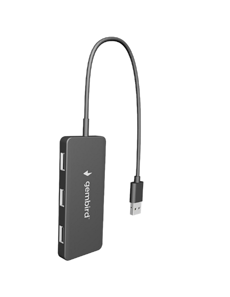 USB-концентратор Gembird UHB-U2P4-04, Чёрный