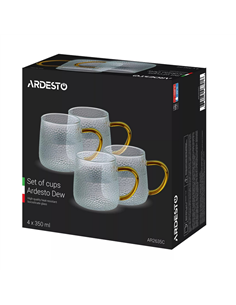 Set cupe Ardesto AR2635C, 350 ml, 4 bucs, Transparent 2