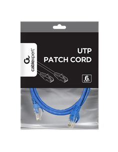 Patch cord Cablexpert PP6U-0.5M/B, Cat6 UTP, 0,5m, Albastru 2