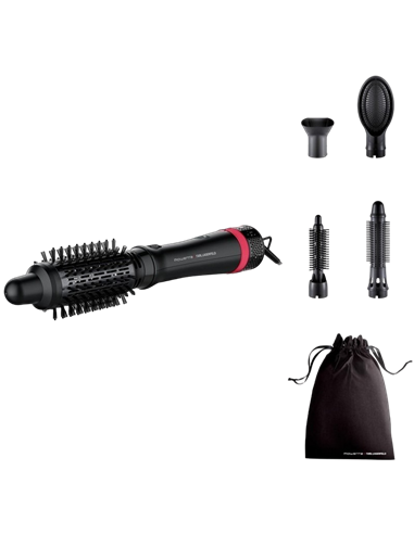 Фен-щётка Rowenta CF635LF0, 800Вт, Чёрный
