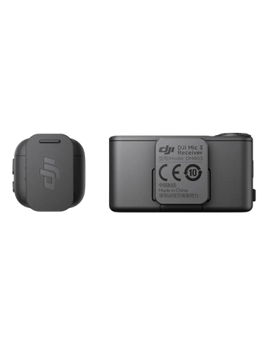 Портативный записывающий микрофон DJI Mic 3 (2 TX + 1 RX + Charging Case), Беспроводной, Черный