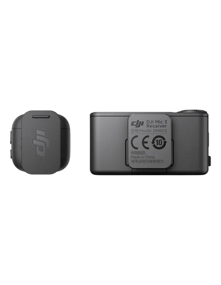 Портативный записывающий микрофон DJI Mic 3 (2 TX + 1 RX + Charging Case), Беспроводной, Черный
