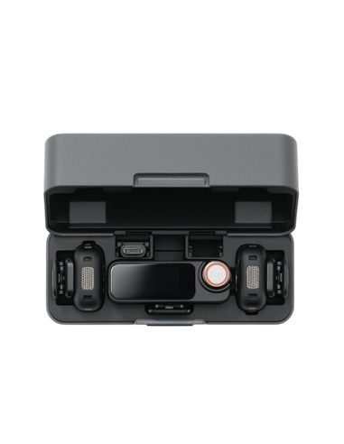 Портативный записывающий микрофон DJI Mic 3 (2 TX + 1 RX + Charging Case), Беспроводной, Черный