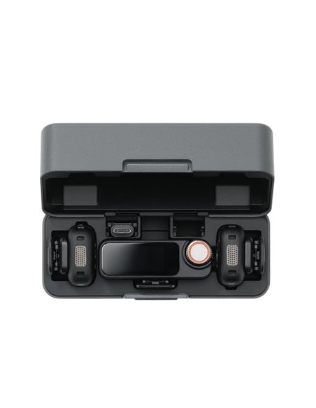 Портативный записывающий микрофон DJI Mic 3 (2 TX + 1 RX + Charging Case), Беспроводной, Черный