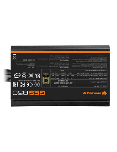 Sursă Alimentare PC Cougar Power GES 850, 850W, ATX, Nemodular