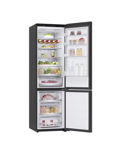 Холодильник LG GBB72BM9DQ, DoorCooling+, Чёрный