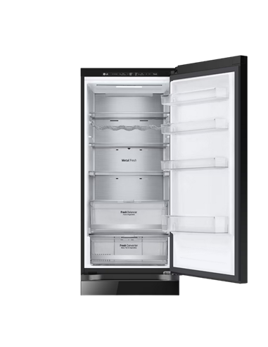 Холодильник LG GBB72BM9DQ, DoorCooling+, Чёрный