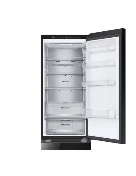 Холодильник LG GBB72BM9DQ, DoorCooling+, Чёрный