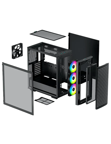 Компьютерный корпус Deepcool CK560, Midi-Tower, ATX PS2 , Чёрный