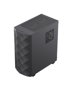 Компьютерный корпус Gamemax Diamond CP BK, Midi-Tower, Без блока питания, Чёрный 2