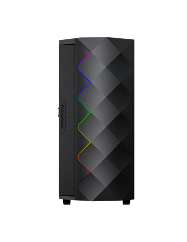 Компьютерный корпус Gamemax Diamond CP BK, Midi-Tower, Без блока питания, Чёрный