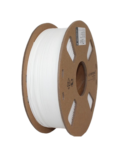 Нить для 3D-принтера Gembird 3DP-PLA1.75-01-W, PLA, Белый, 1.75 мм, 1 кг