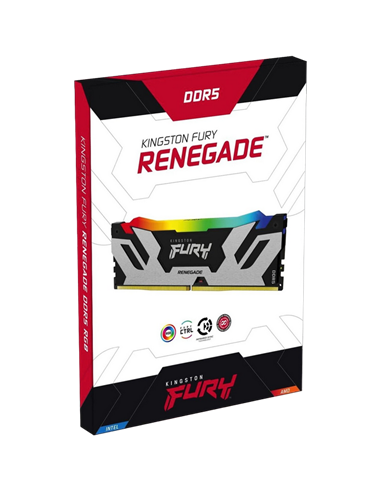 Оперативная память Kingston FURY Renegade RGB, DDR5 SDRAM, 6400 МГц, 32 Гб, KF564C32RSAK2-32