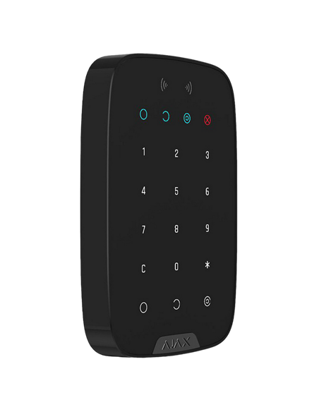 Беспроводная сенсорная клавиатура Ajax KeyPad, Чёрный Беспроводная сенсорная клавиатура Ajax KeyPad, Чёрный