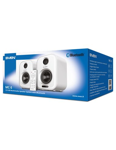 Sistem audio 2.0 CH SVEN MC-5, Alb