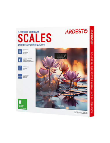 Cântar de podea Ardesto SCB-965LOTUS, Multicolor