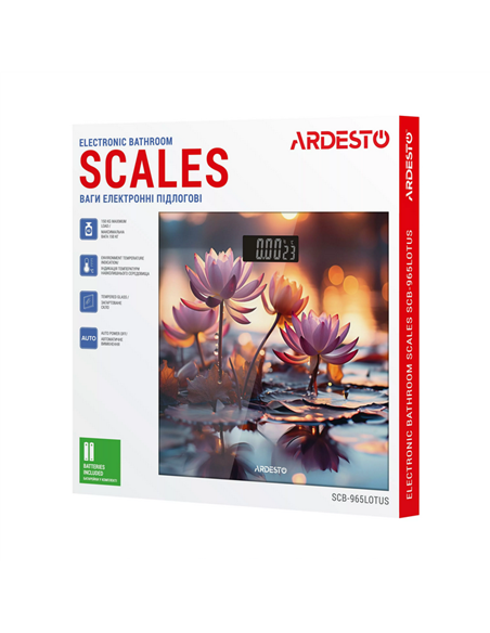 Cântar de podea Ardesto SCB-965LOTUS, Multicolor