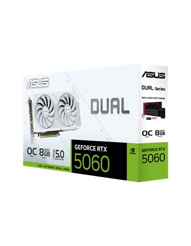 Видеокарта ASUS DUAL-RTX5060-O8G-WHITE, 8GB GDDR7 128бит