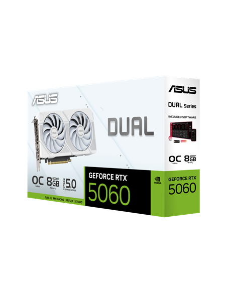 Placă Video ASUS DUAL-RTX5060-O8G-WHITE, 8GB GDDR7 128bit