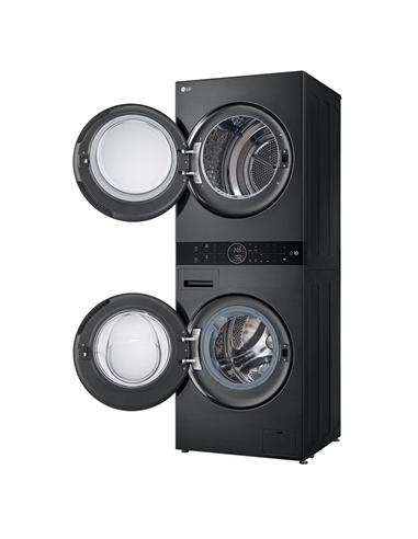 Стирально-сушильная машина LG WT1210BBF, 12кг, Черный