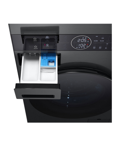 Стирально-сушильная машина LG WT1210BBF, 12кг, Черный