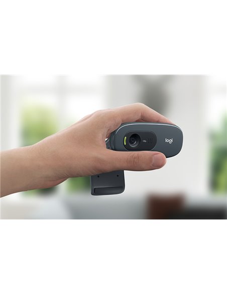 Cameră Web Logitech C270, HD 720p, Gri