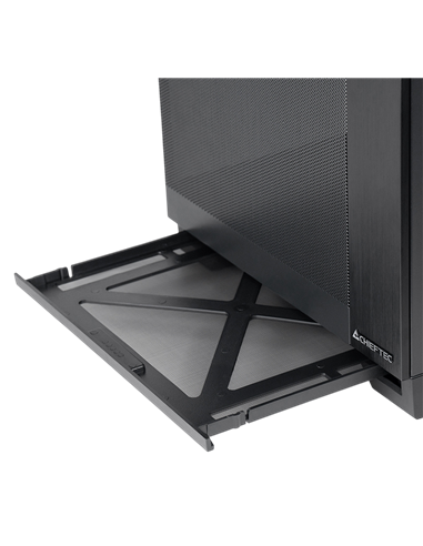 Carcasă PC Chieftec Visio Air, Mini-Tower, Fără PSU, Negru