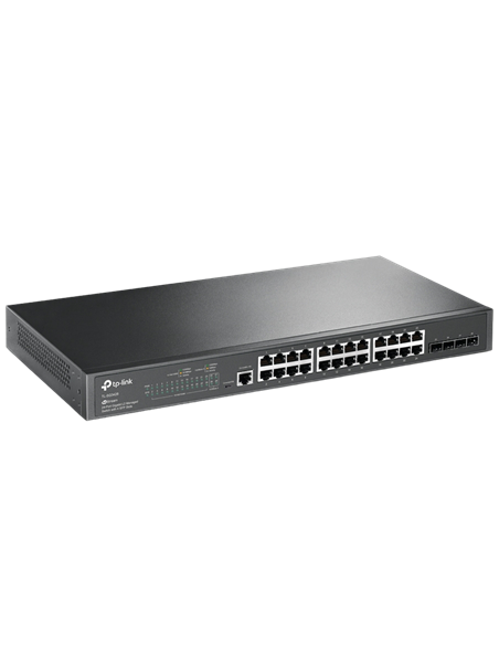 Switch de rețea TP-LINK TL-SG3428, 24x 10/100/1000 Mbps, 4x SFP