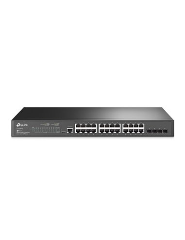 Switch de rețea TP-LINK TL-SG3428, 24x 10/100/1000 Mbps, 4x SFP