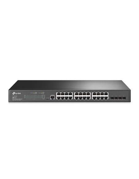 Сетевой коммутатор TP-LINK TL-SG3428, 24x 10/100/1000 Мбит/с, 4x SFP