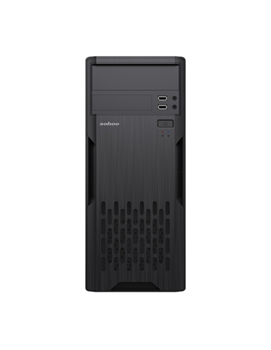 Carcasă PC Sohoo 2810BK, Midi-Tower, ATX, Negru