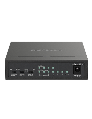 Switch de rețea MERCUSYS MS106LP, 4x IEEE 802.3af/at