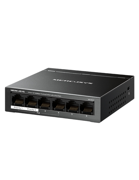 Switch de rețea MERCUSYS MS106LP, 4x IEEE 802.3af/at