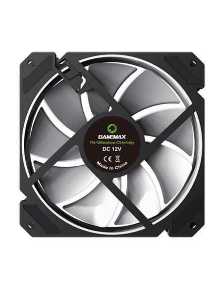 Ventilator PC Gamemax FN-12Rainbow-C9, 120 mm