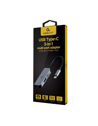 Stație Docking Gembird A-CM-COMBO3-02, Gri