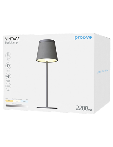 Lampa de birou Proove Vintage, Negru