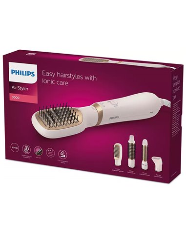 Фен-щётка PHILIPS BHA310/00, 800 Вт, Розовый
