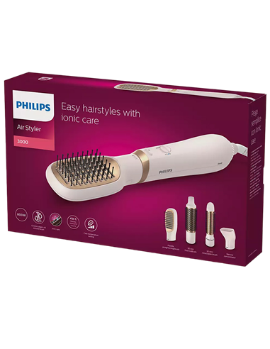 Uscător de păr-perie PHILIPS BHA310/00, 800 W, Roz