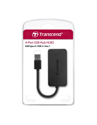USB-концентратор Transcend HUB2, Чёрный