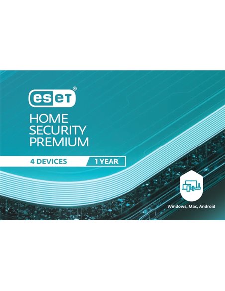 ESET Home Security Premium For 1 year. For protection 4 objects.